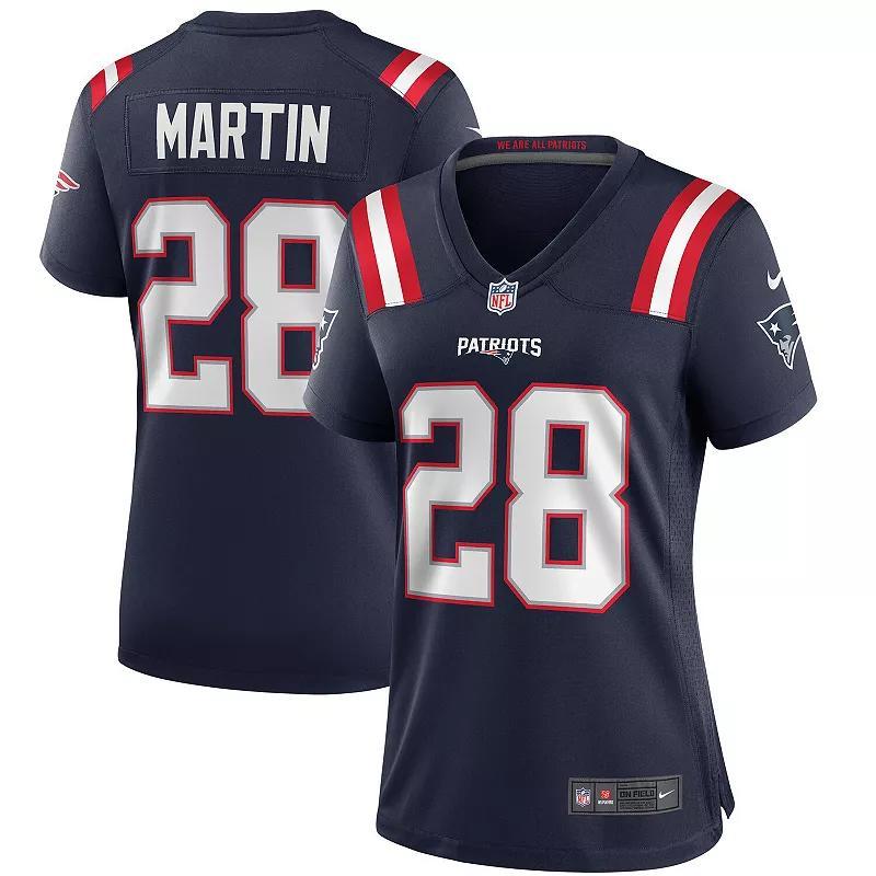 Women's Nike Curtis Martin Navy New England Patriots Game Retired Player Jersey, Size: Large, Blue Product Image