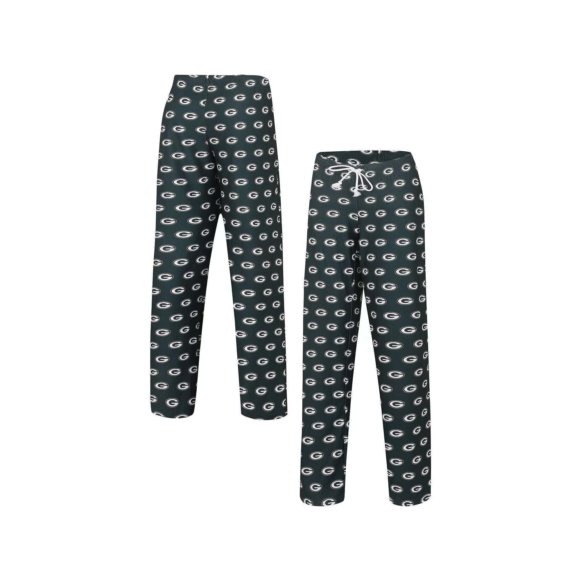 Womens Concepts Sport Bay Packers Gauge Allover Print Sleep Pants Product Image