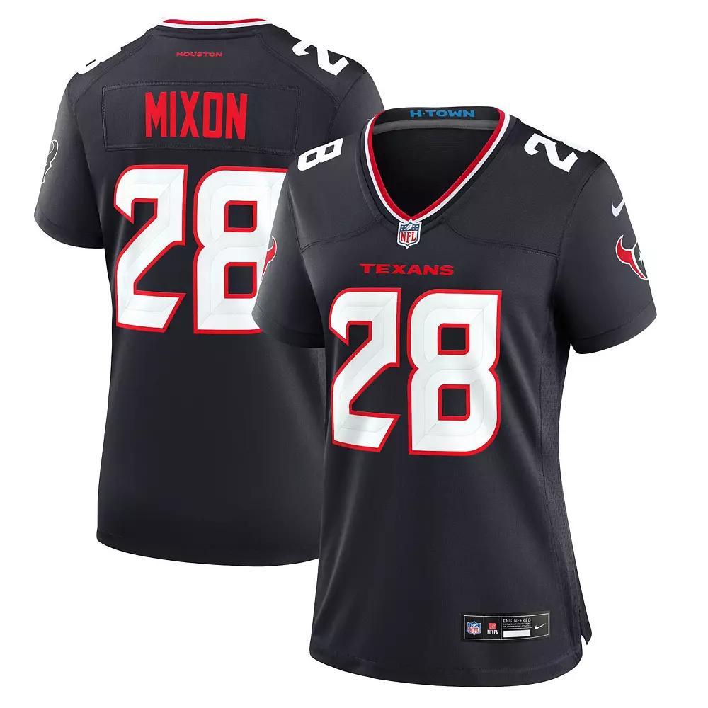 Women's Nike Joe Mixon Navy Houston Texans Game Jersey, Size: Large, Blue Product Image