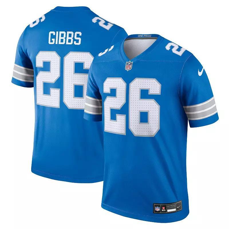 Men's Nike Jahmyr Gibbs Blue Detroit Lions Legend Jersey, Size: Large Product Image