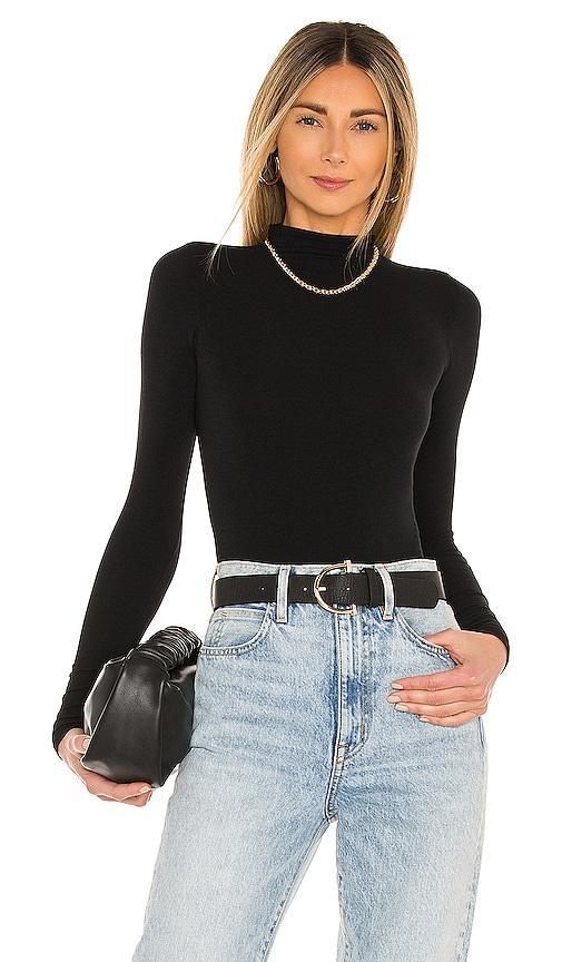 Womens Ballet Mockneck Long-Sleeve Bodysuit Product Image