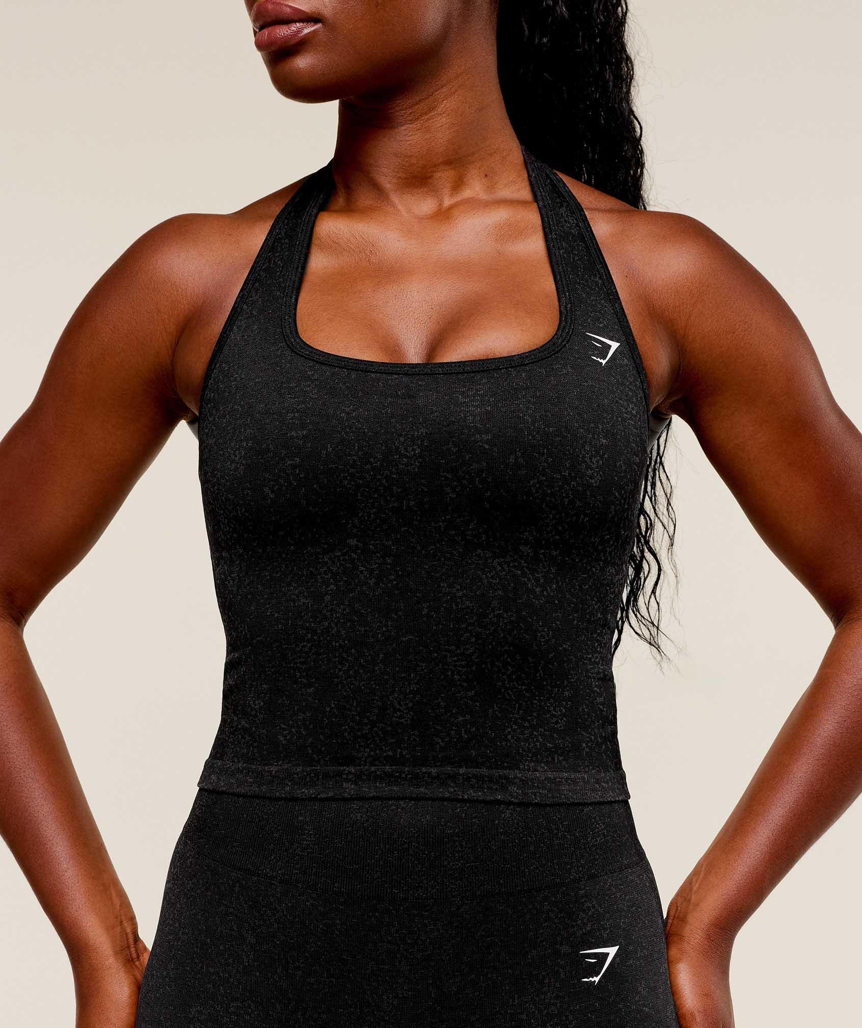 Gymshark Adapt Fleck x Whitney Tank With Shelf - Black Female Product Image