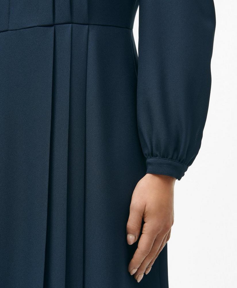 Pleated Bodice Dress in Crepe Product Image