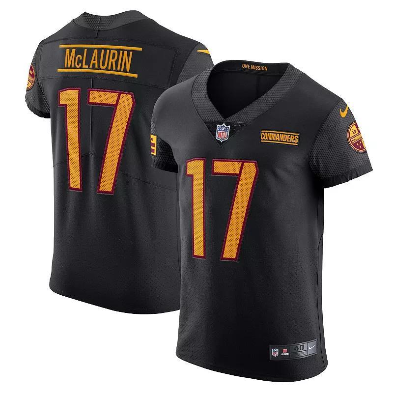 Mens Nike Terry McLaurin Black Washington Commanders Alternate Vapor Elite Jersey Product Image