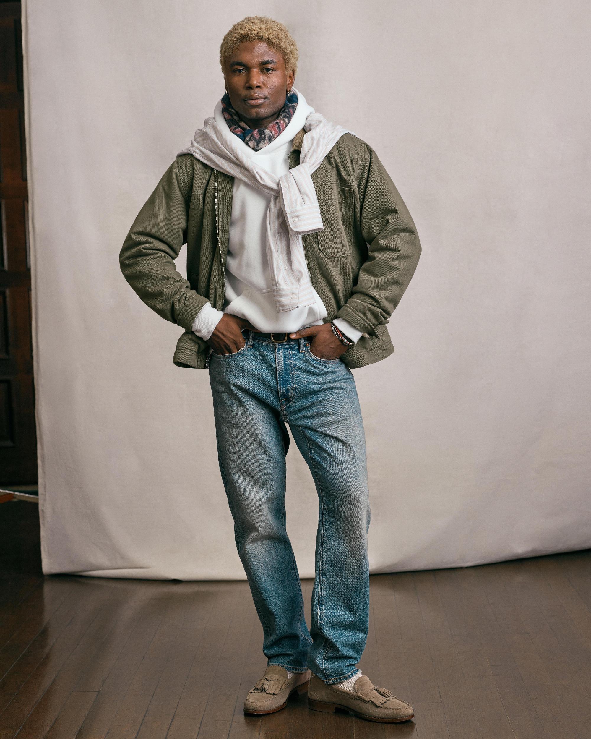 Flannel-Lined Zip Workwear Jacket Product Image