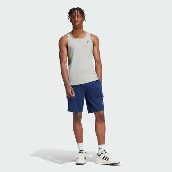adidas Trefoil Essentials Tank Top White M Mens Product Image