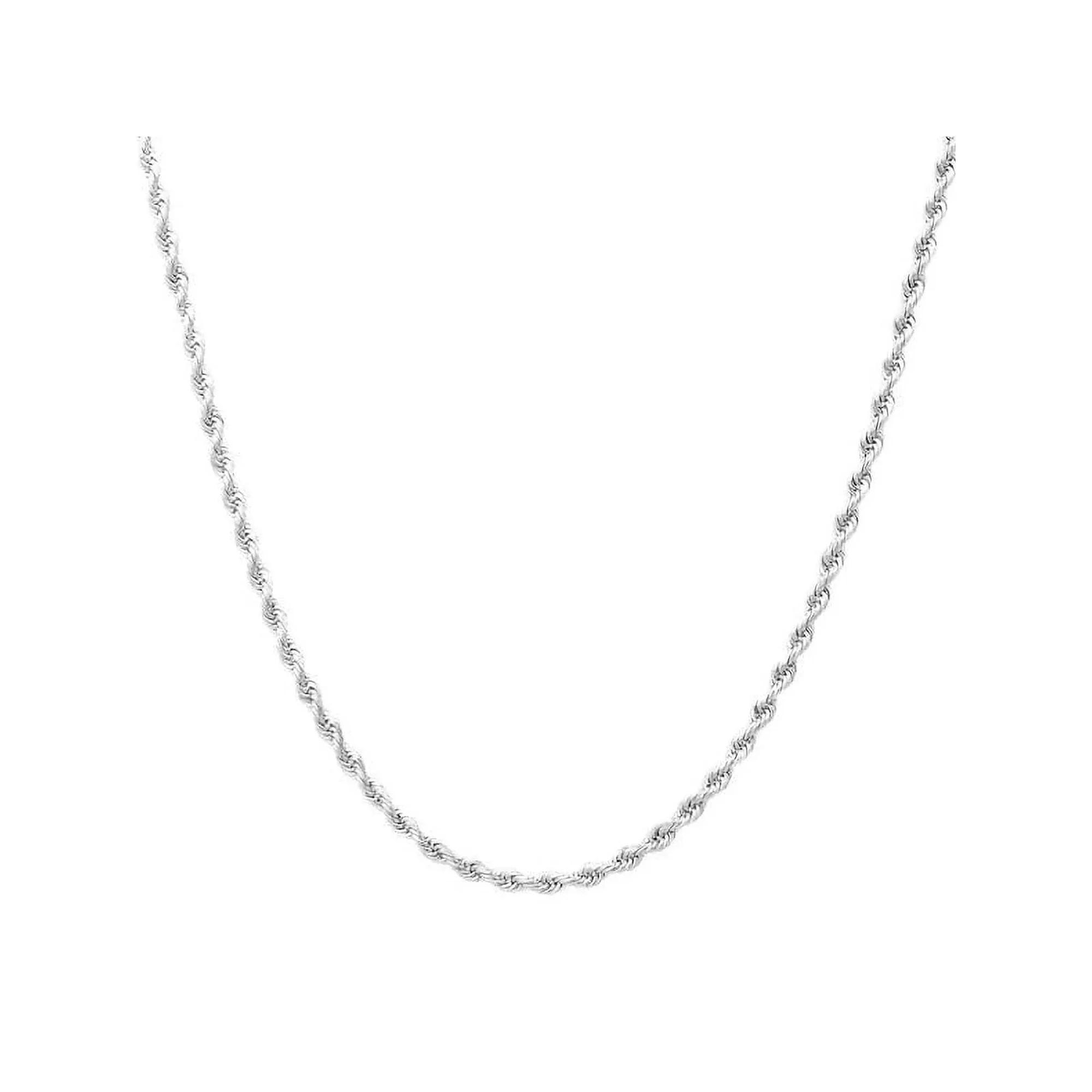 Theia Sky Sterling Silver 1.2 mm Rope Chain Necklace, Womens Product Image