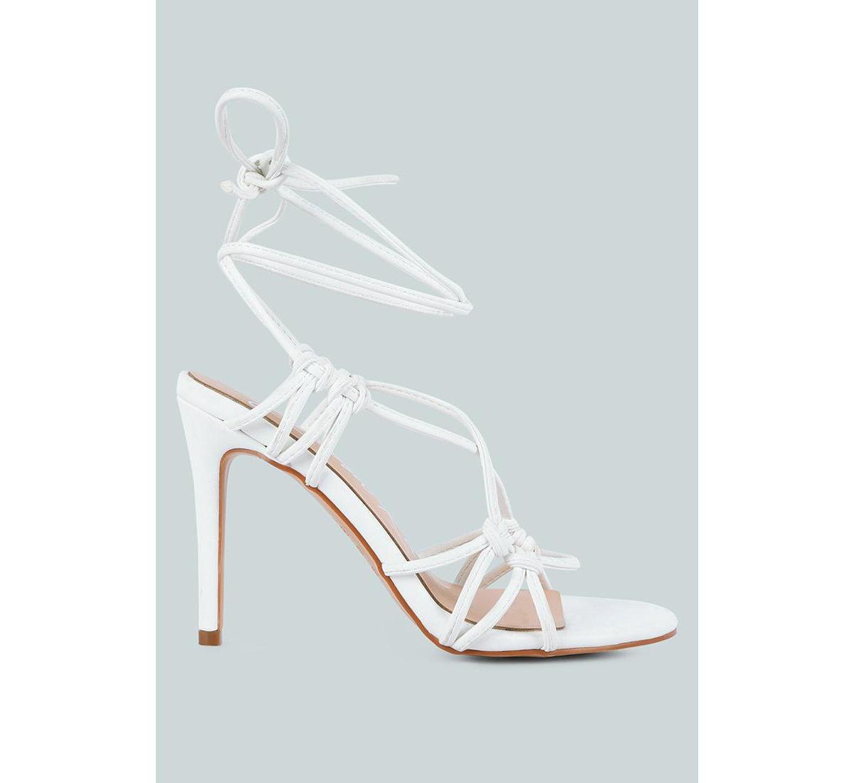Trixy Knot Lace Up High Heel Sandal Product Image