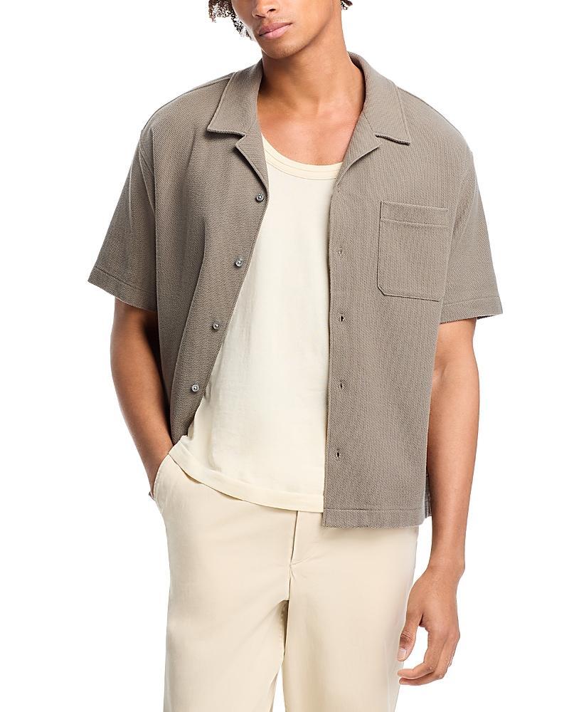 Frame Mens Jacquard Short Sleeve Camp Shirt Product Image