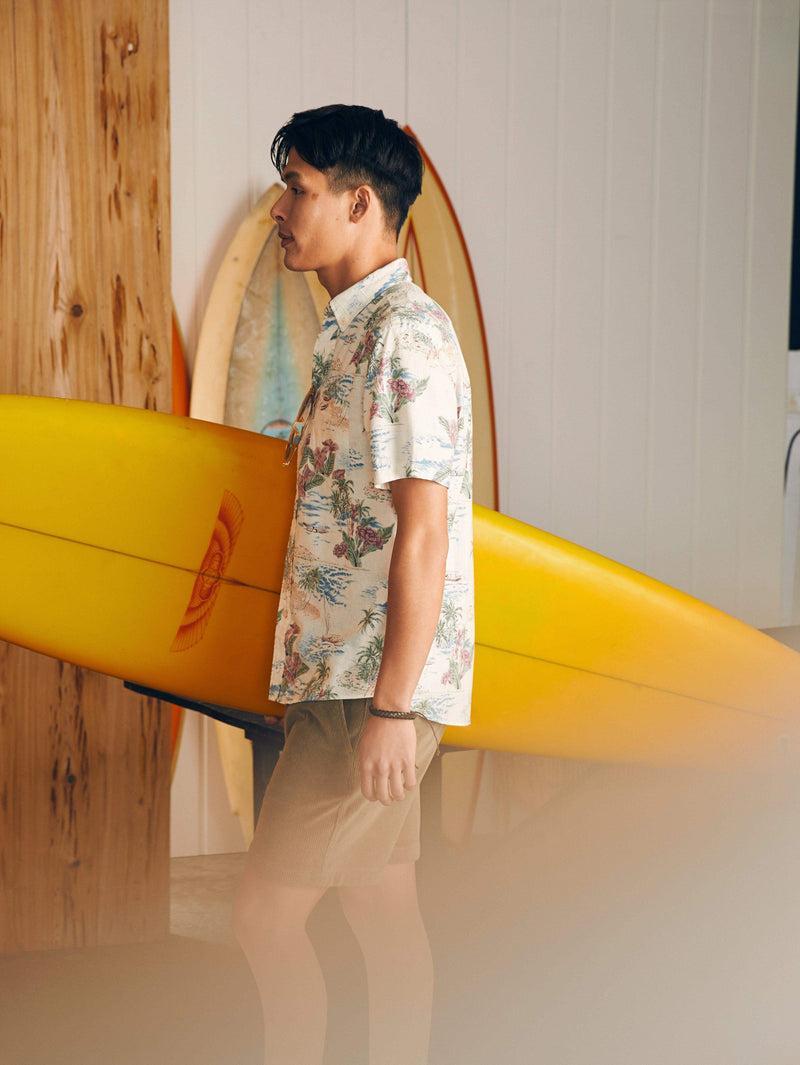 Short-Sleeve Breeze Shirt (Tall) - Molokai Scenic Tropical Product Image