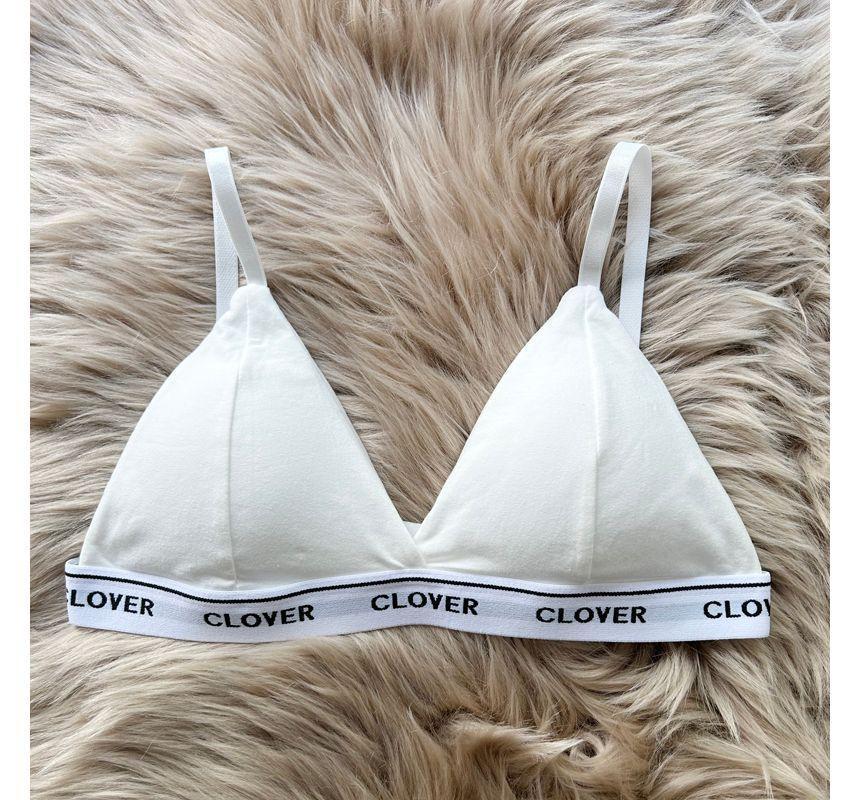 Lettering Print Wireless Bra Product Image