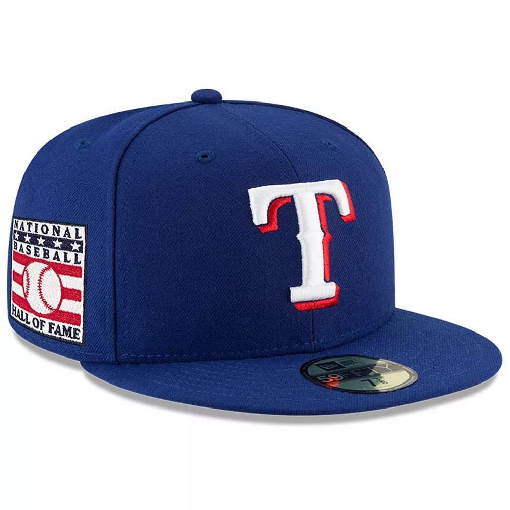 Men's New Era Royal Texas Rangers National Baseball Hall of Fame 59FIFTY Fitted Hat, Size: 8, Blue Product Image