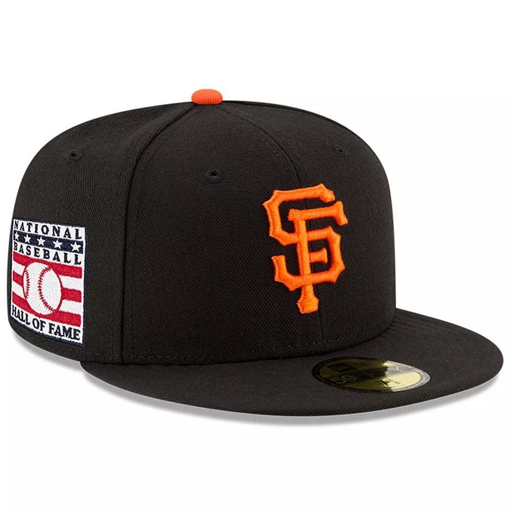 Men's New Era Black San Francisco Giants National Baseball Hall of Fame 59FIFTY Fitted Hat, Size: 7 5/8 Product Image