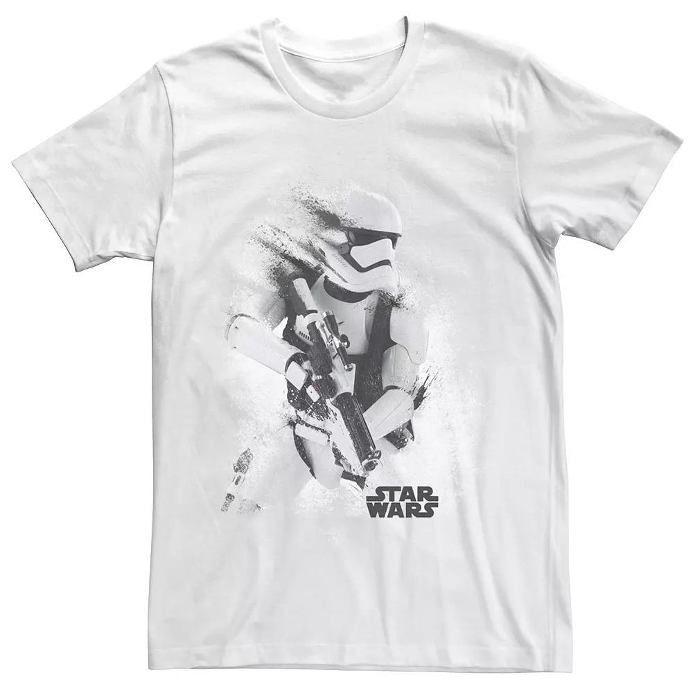 Men's Star Wars The Force Awakens Splatter Stormtrooper Tee, Size: Small, White Product Image