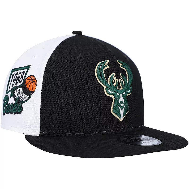 Mens New Era Milwaukee Bucks Pop Panels 9FIFTY Snapback Hat Product Image