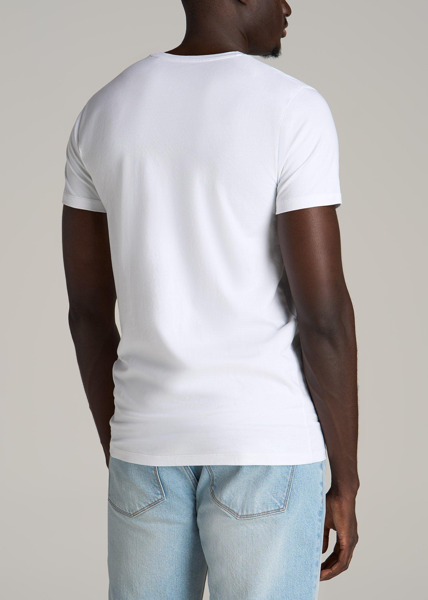 The Essential MODERN-FIT Crewneck Tee for Tall Men in Skyline Grey Product Image