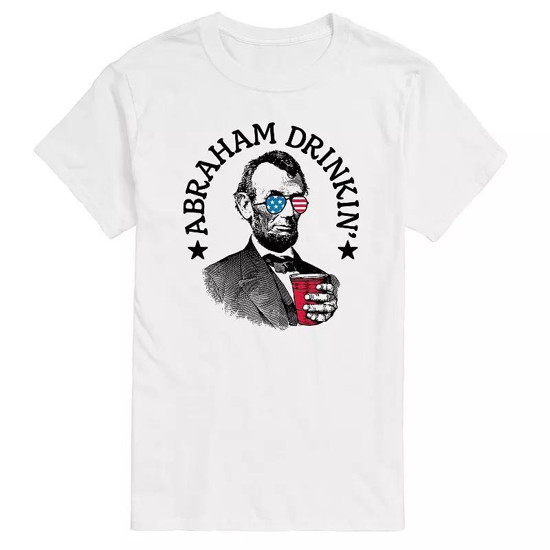 Big & Tall Abraham Drinkin Graphic Tee, Mens Product Image