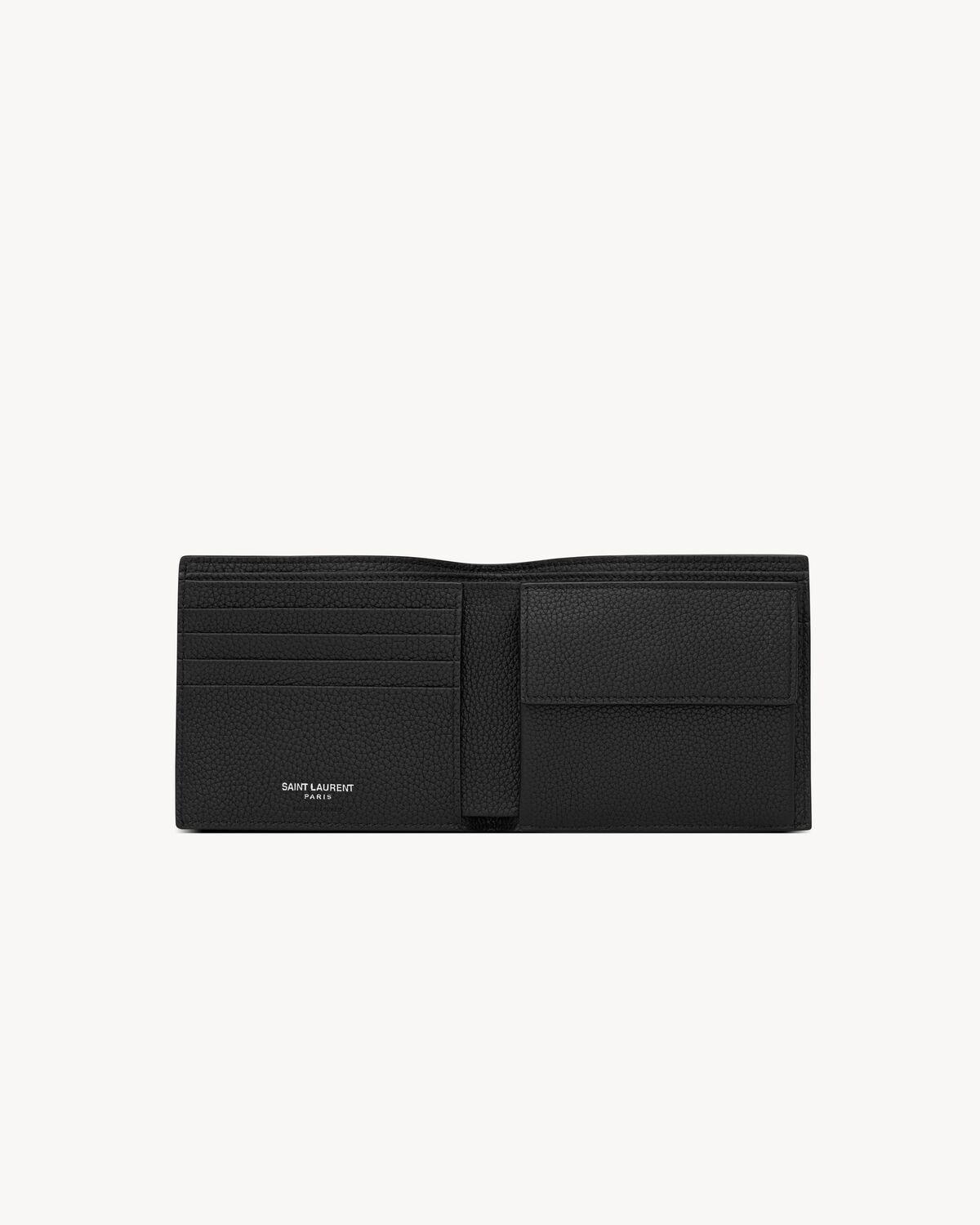 uptown compact wallet in grain de poudre leather Product Image