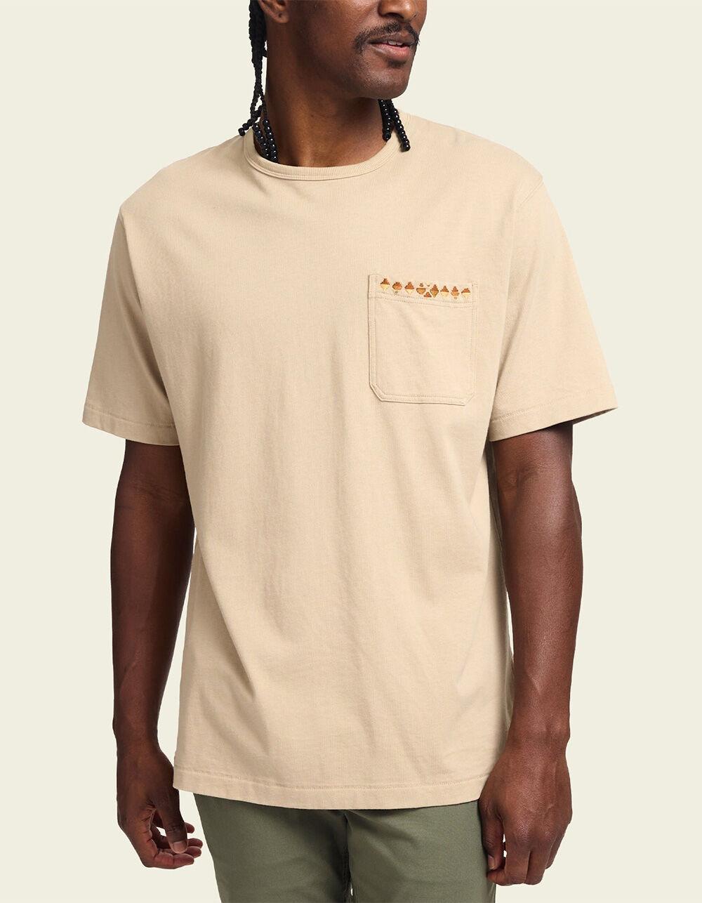 HOWLER BROTHERS Spectrum Mens Pocket Tee - OFF-BLACK Product Image