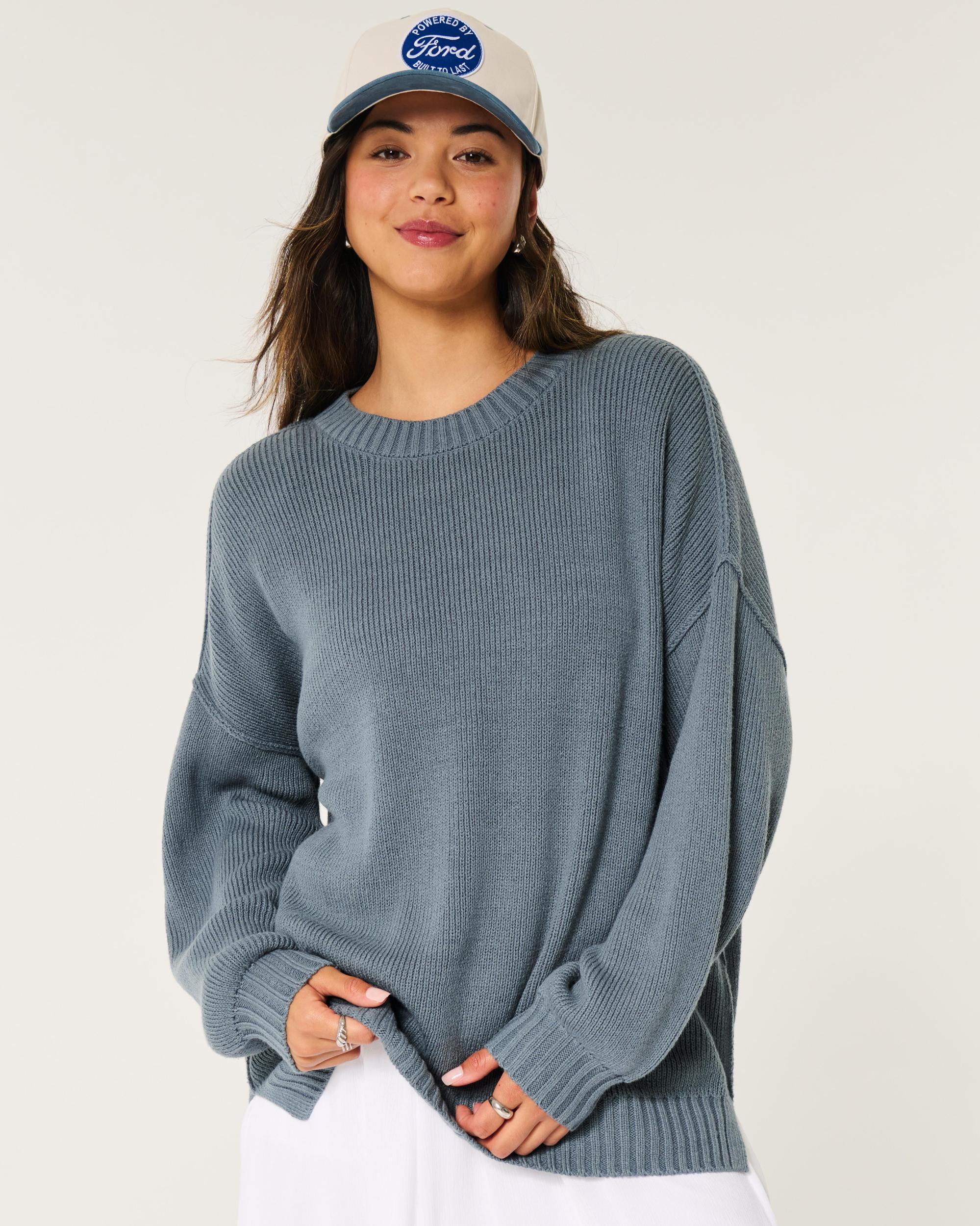 Oversized Crew Sweater Product Image