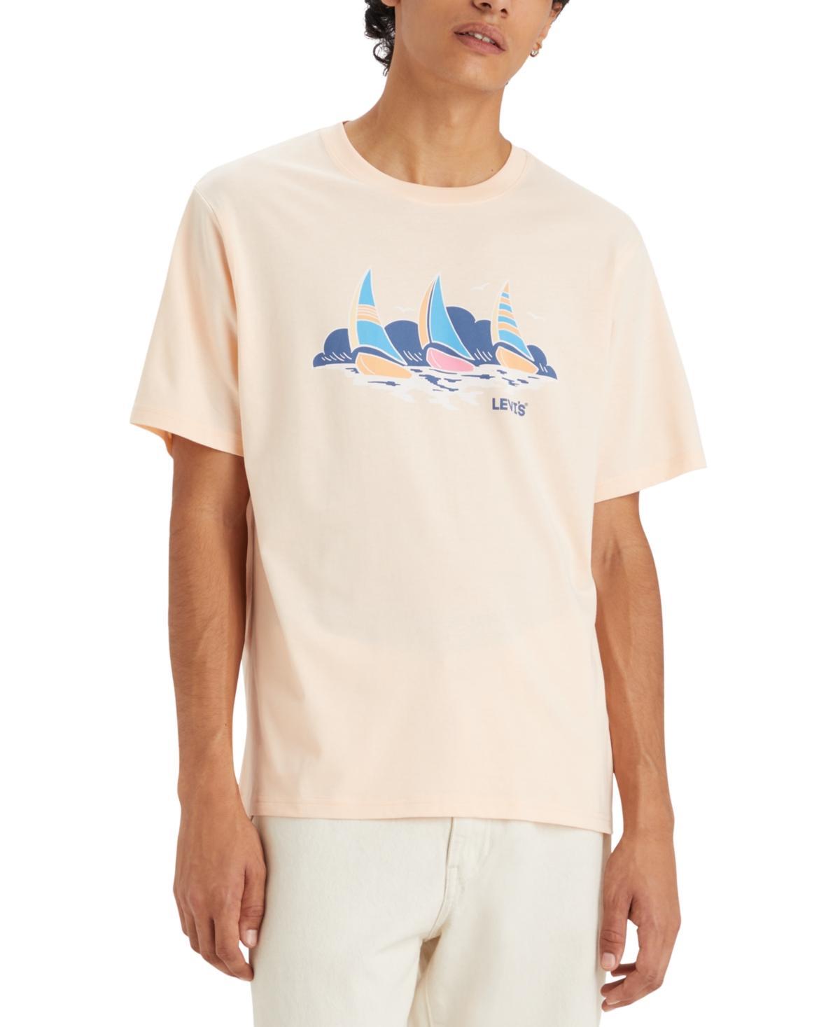 Men's Levi's® Relaxed-Fit Short-Sleeve Graphic Tee, Size: Large, Floral Black Product Image