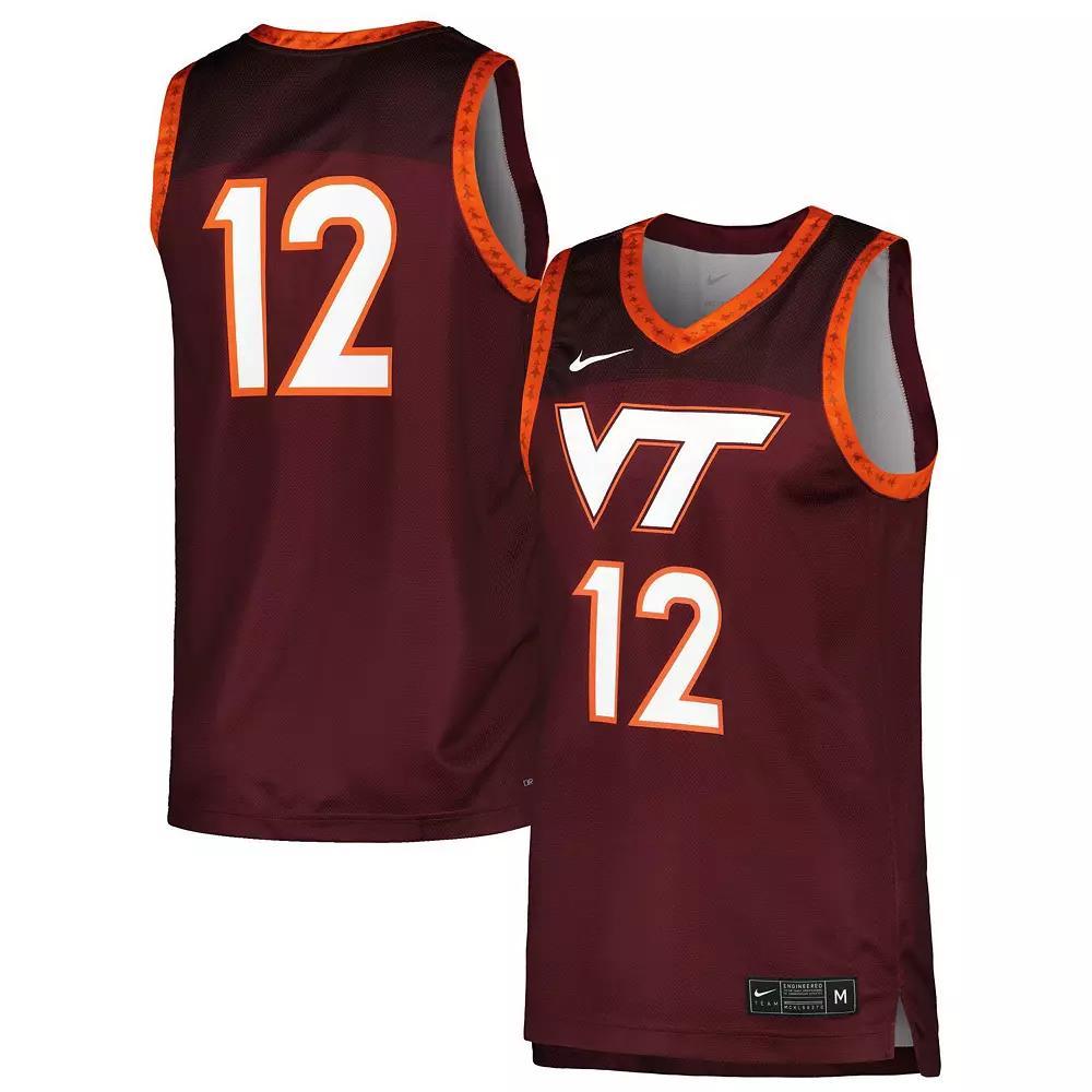 Men's Nike Maroon Virginia Tech Hokies Replica Basketball Jersey, Size: Large, Red Product Image