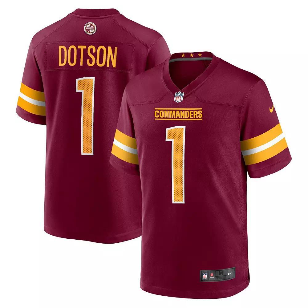 Men's Nike Jahan Dotson Burgundy Washington Commanders Player Game Jersey, Size: Large, Wft Med Re Product Image
