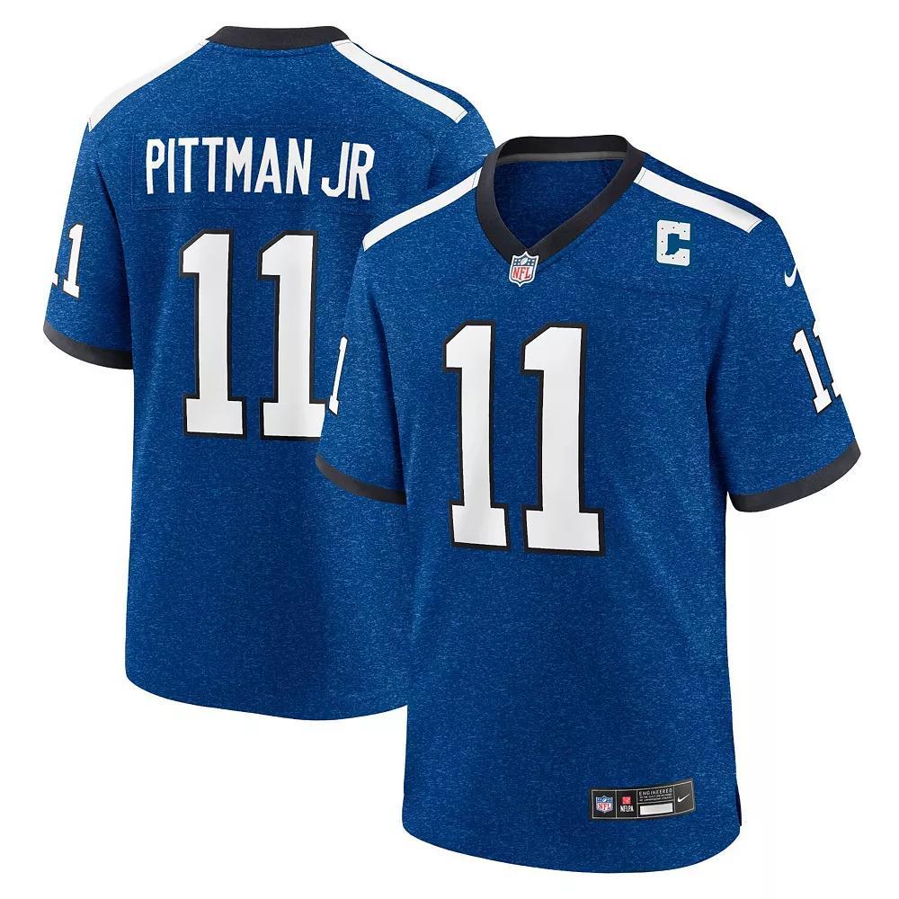Men's Nike Michael Pittman Jr. Royal Indianapolis Colts Indiana Nights Alternate Game Jersey, Size: 3XL, Blue Product Image