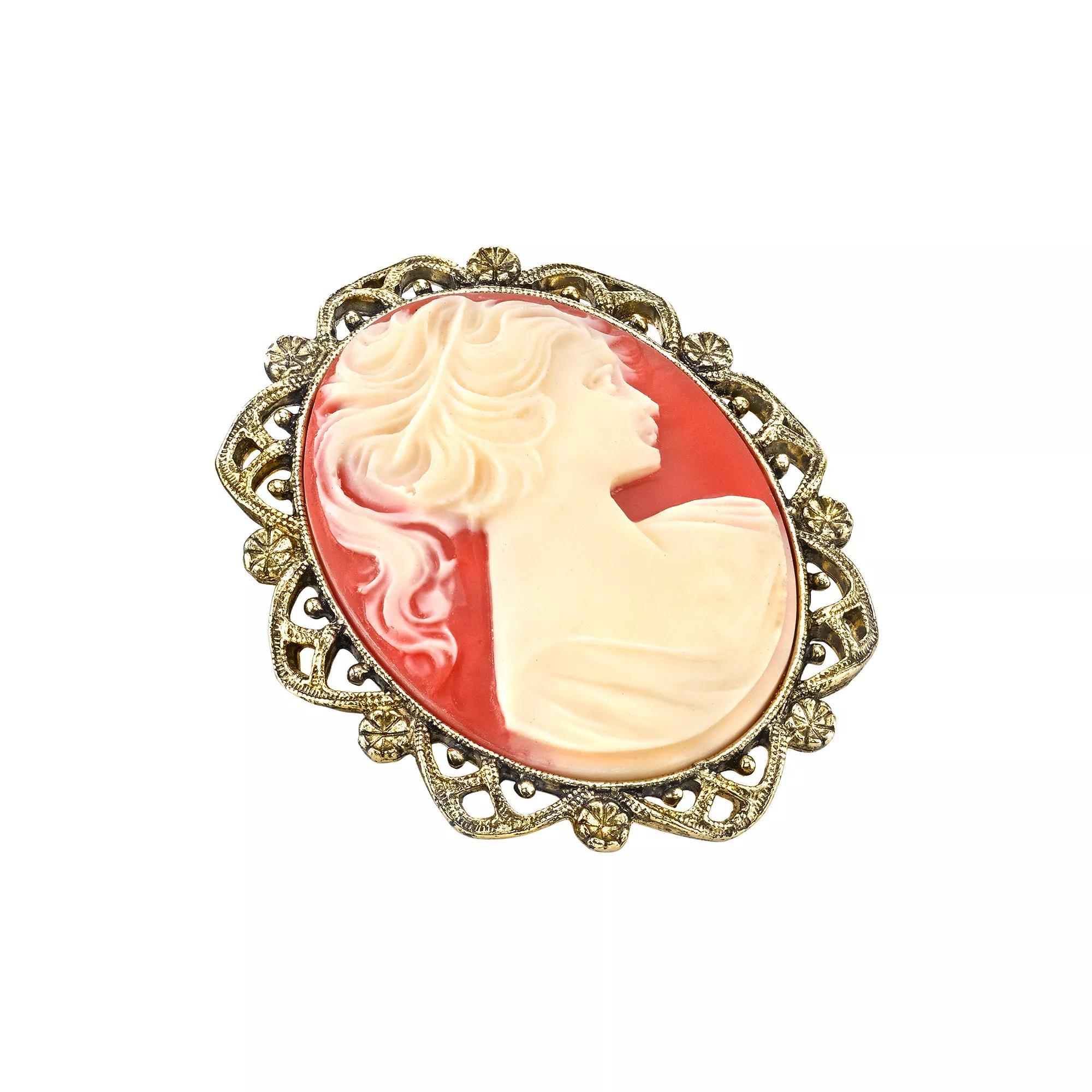 1928 Cameo Pin, Womens, Multicolor Product Image
