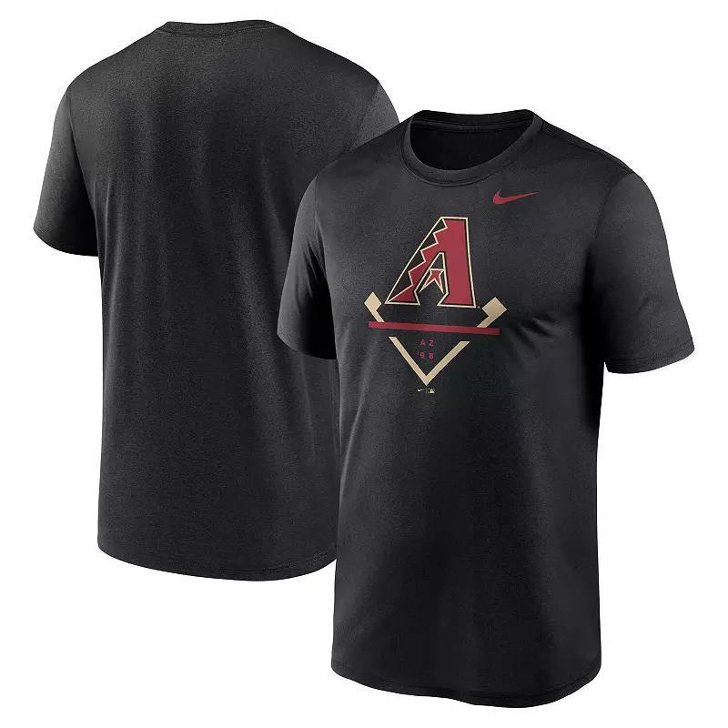 Men's Nike Heathered Purple/Heathered Black Baltimore Ravens Color Block Team Name T-Shirt, Size: Large Product Image