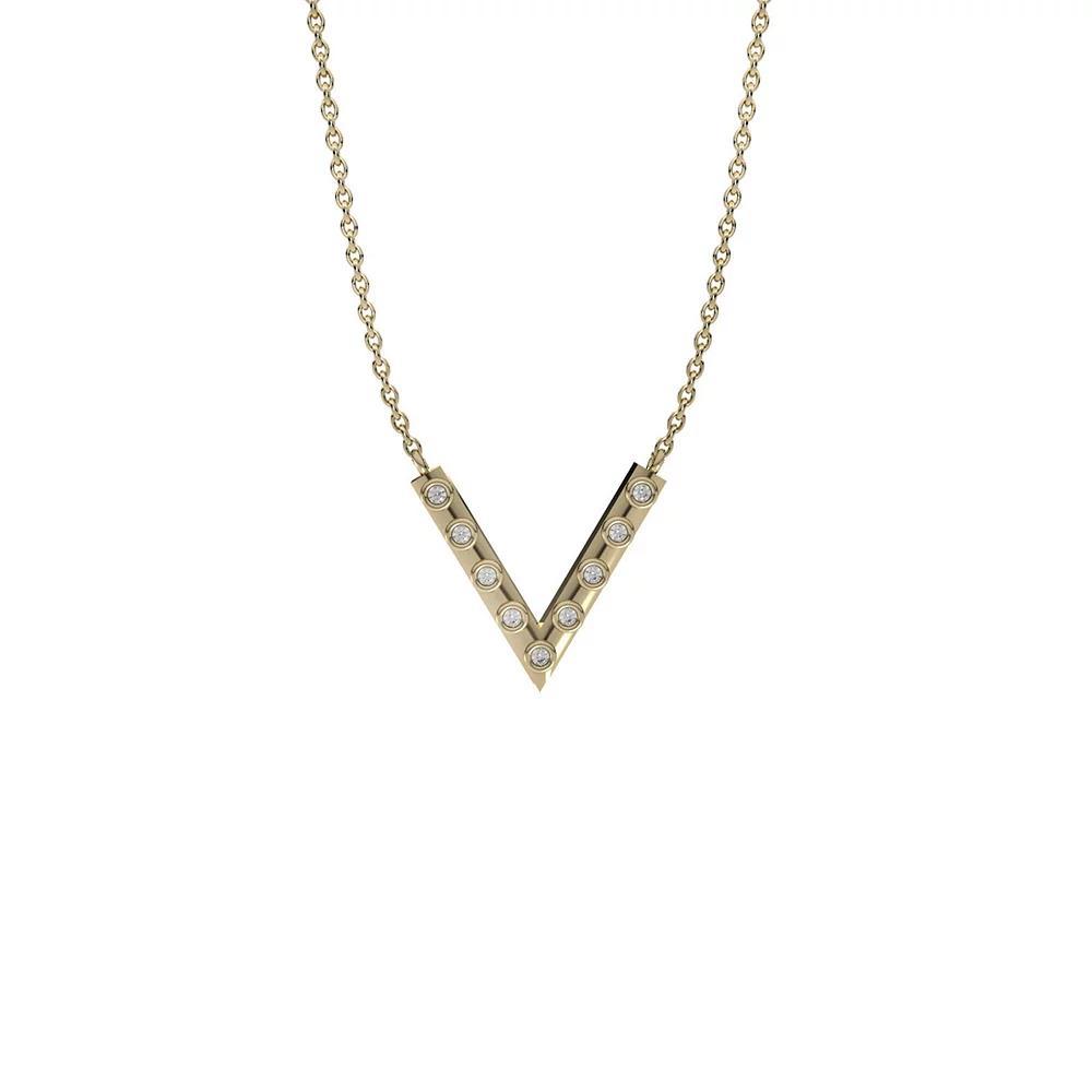 10k Gold Diamond Accent Necklace, Women's, Size: 18" Product Image