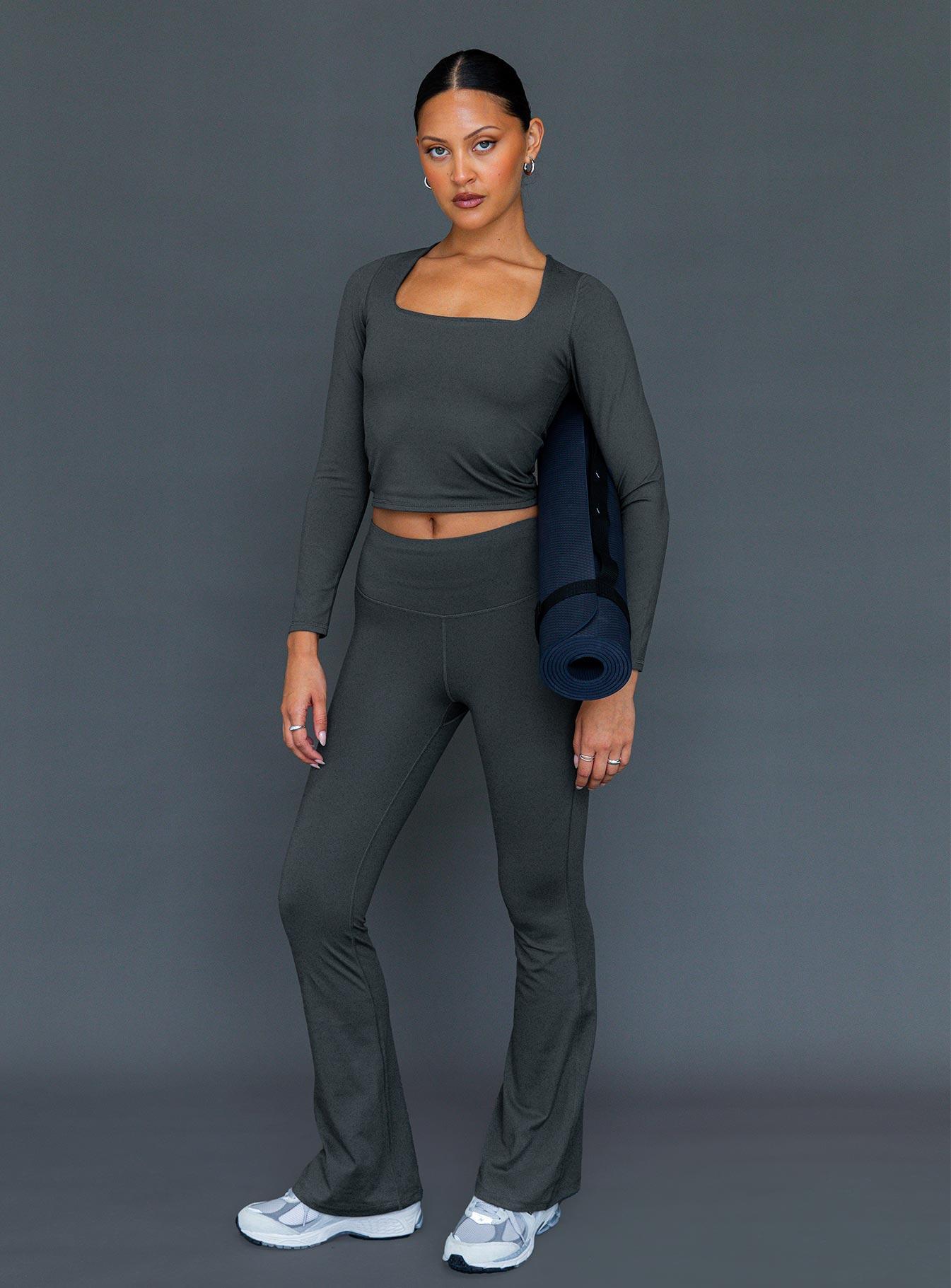 Integrity Activewear Yoga Pants Grey Product Image