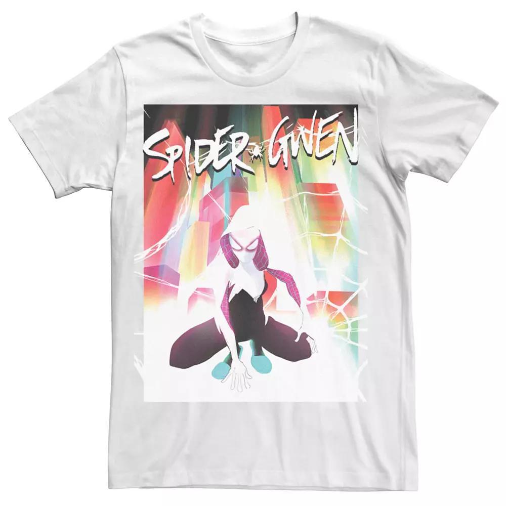 Men's Marvel Spider-Gwen Bright Web Poster Tee, Size: XL, White Product Image