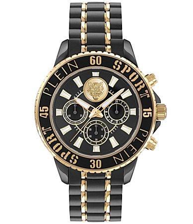 Philipp Plein Mens Glam Chronograph Stainless Steel Bracelet Watch Product Image