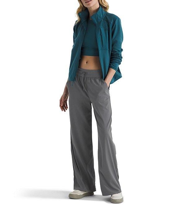 The North Face Aphrodite Arise Rib-Knit Waist Wide Leg Pull-On Pants Product Image