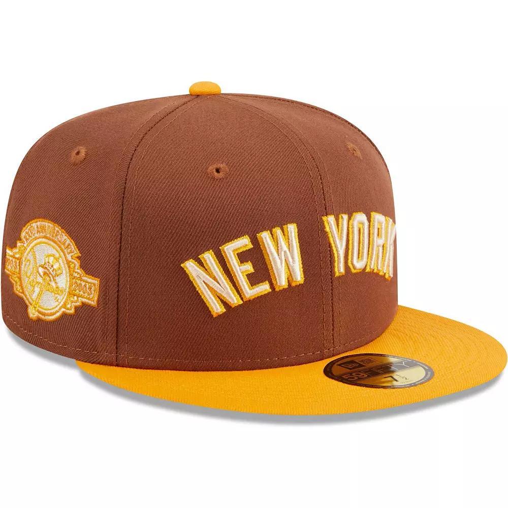 Men's New Era Brown New York Yankees Tiramisu  59FIFTY Fitted Hat, Size: 8 Product Image