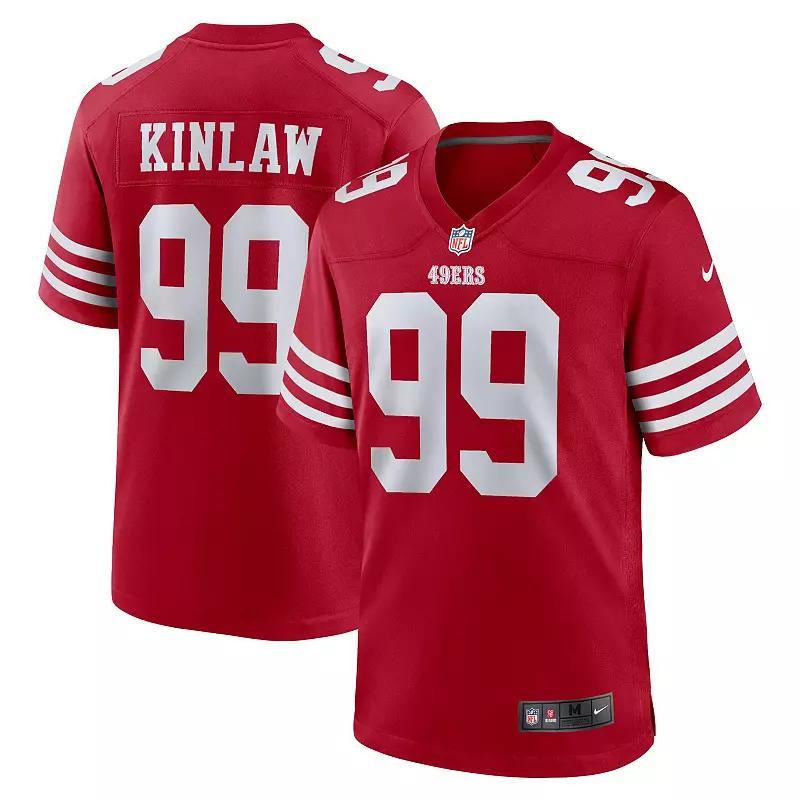 Men's Nike Javon Kinlaw Scarlet San Francisco 49ers Team Player Game Jersey, Size: 3XL, Red Product Image