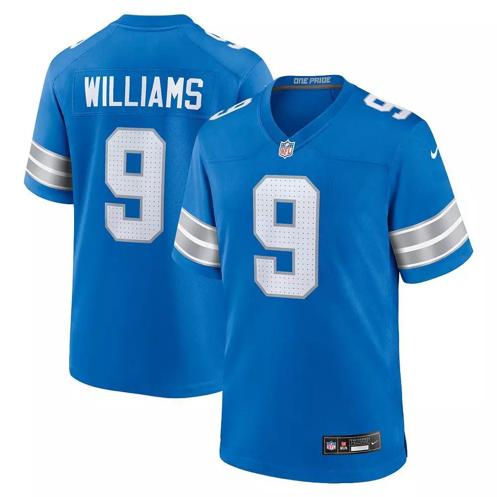 Men's Nike Jameson Williams Blue Detroit Lions Game Jersey, Size: Large Product Image