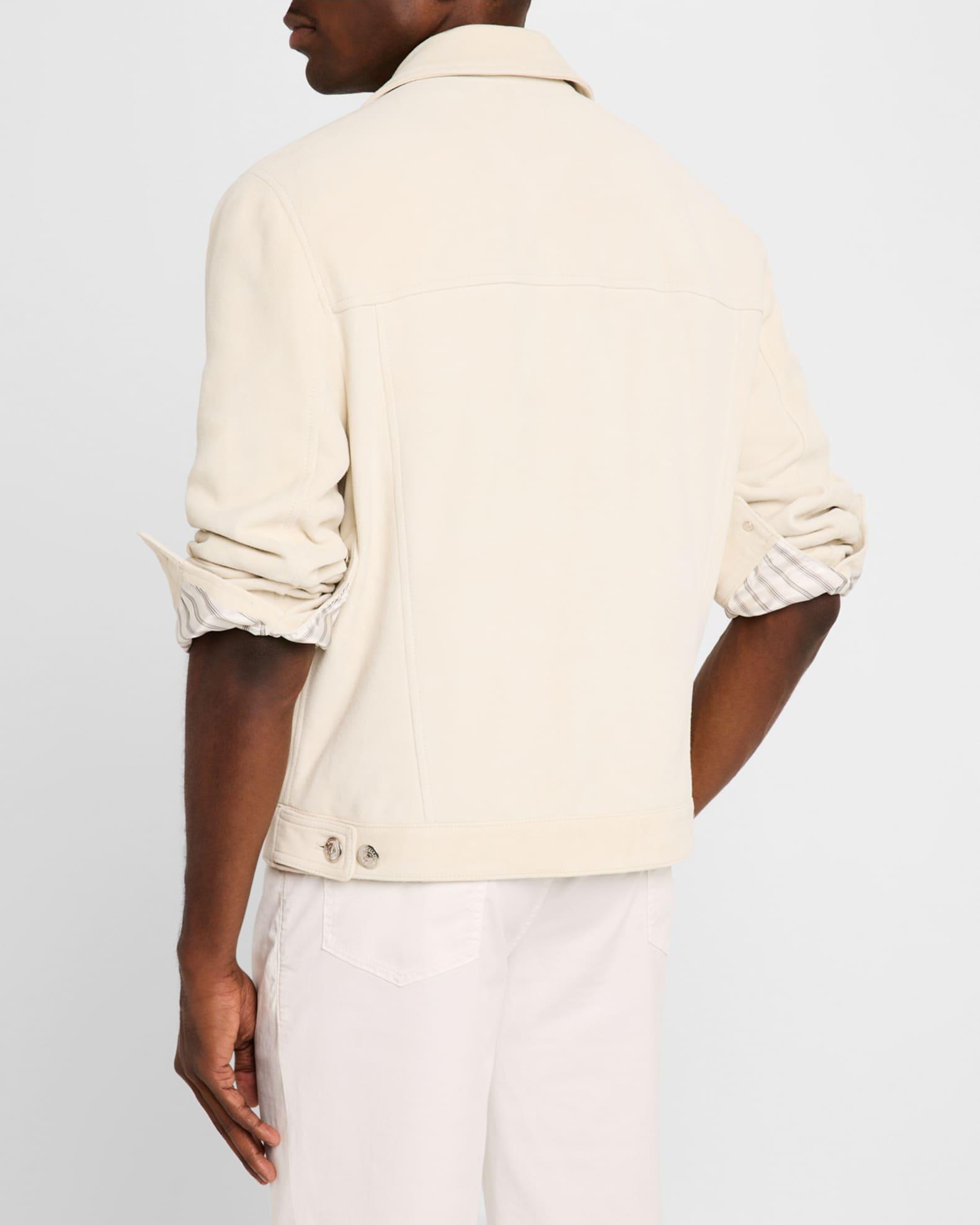 Men's Suede Shirt Jacket Product Image