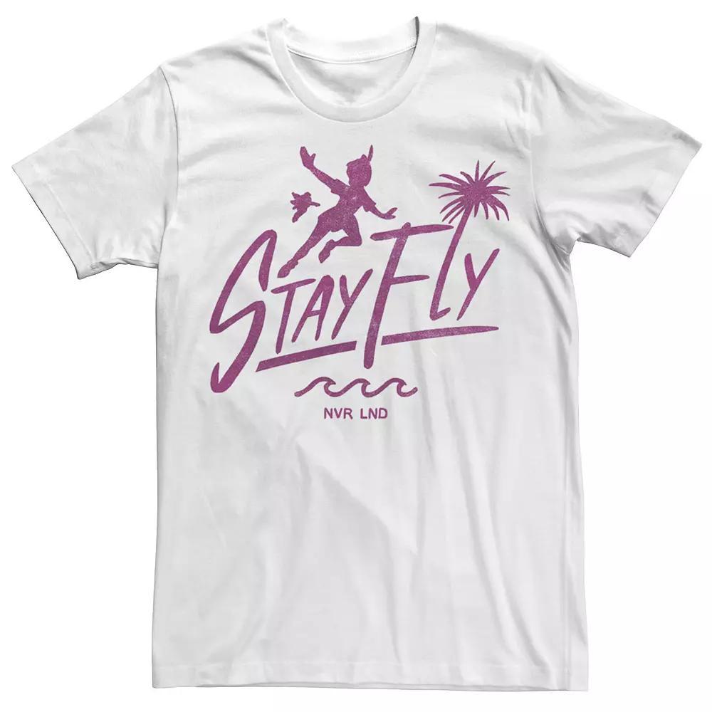 Disney's Peter Pan "Stay Fly" Men's Graphic Tee, Size: XL, White Product Image