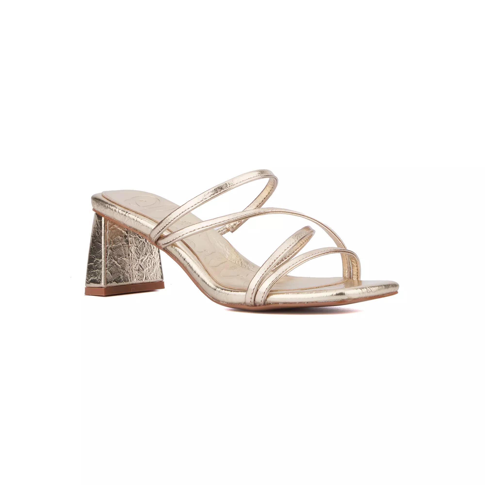 Olivia Miller Women's Limelight Dress Sandals, Size: 8, Gold Product Image