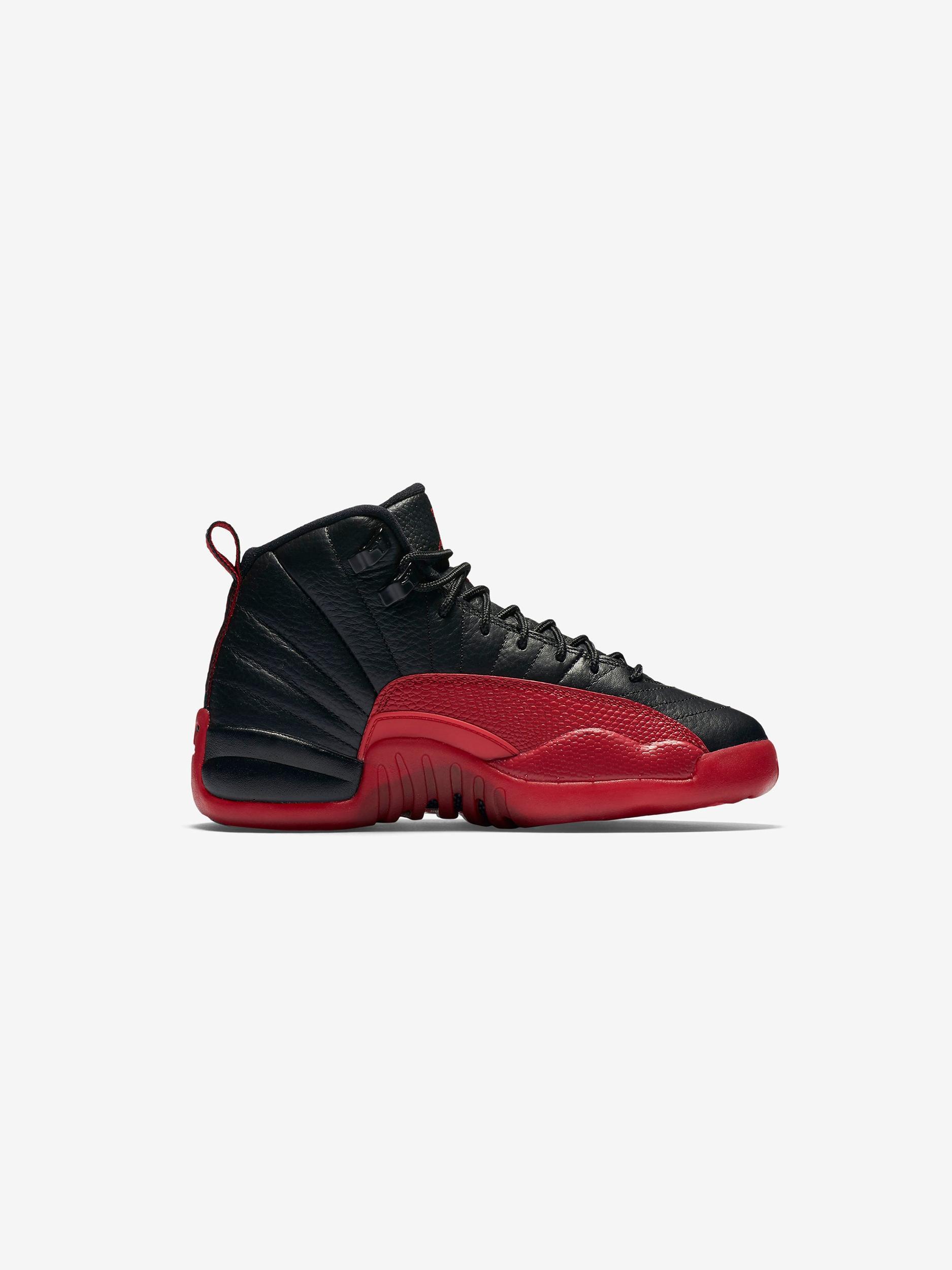 GS Air Jordan 12 Retro (BLACK/VARSITY RED) Product Image