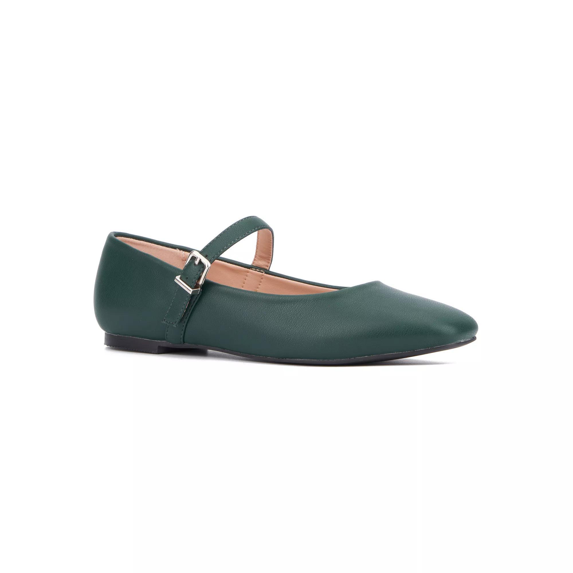 New York & Company Page Women's Ballet Flats, Size: 6, Green Green Product Image