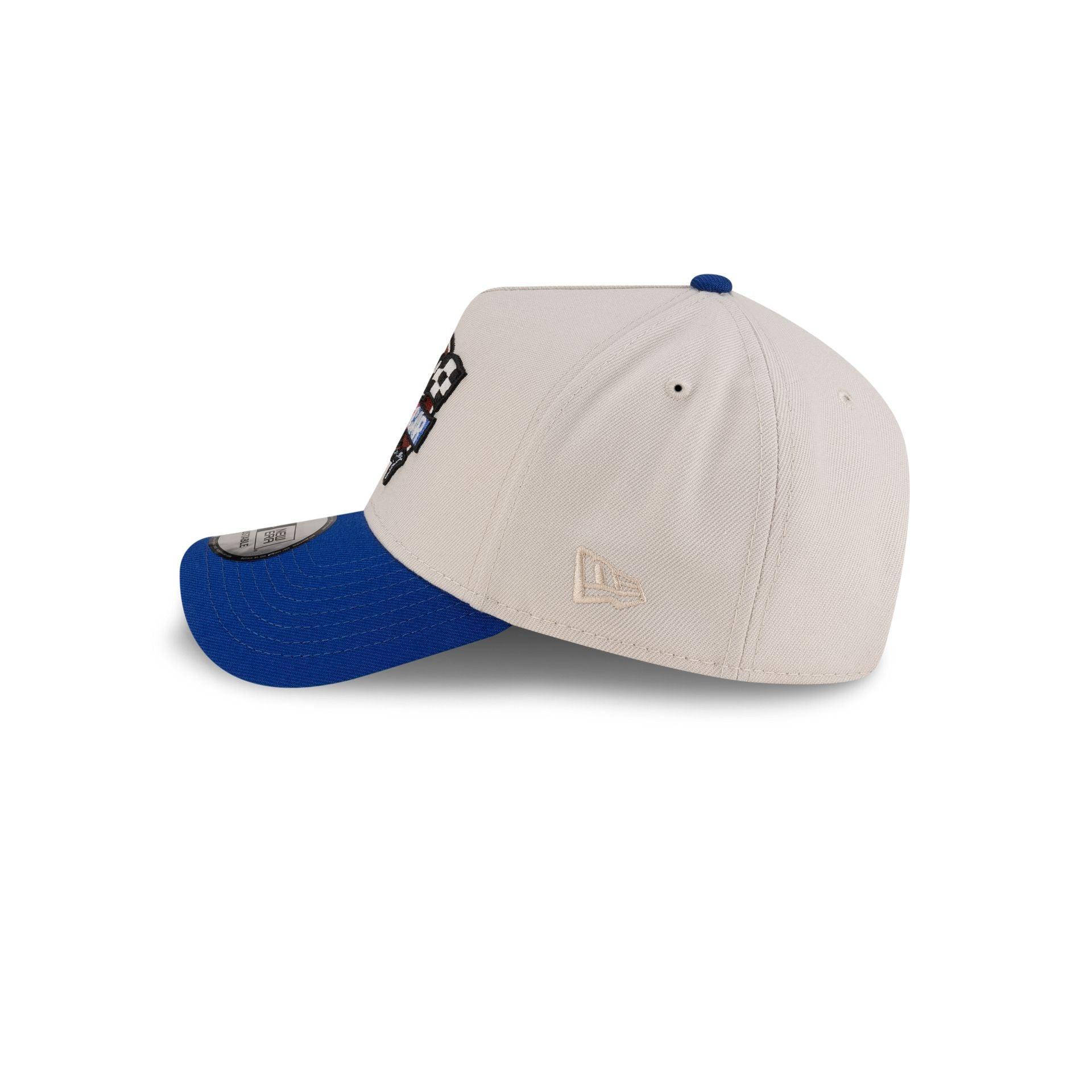 NASCAR Classics Flags White 9FORTY A-Frame Snapback Hat Male Product Image