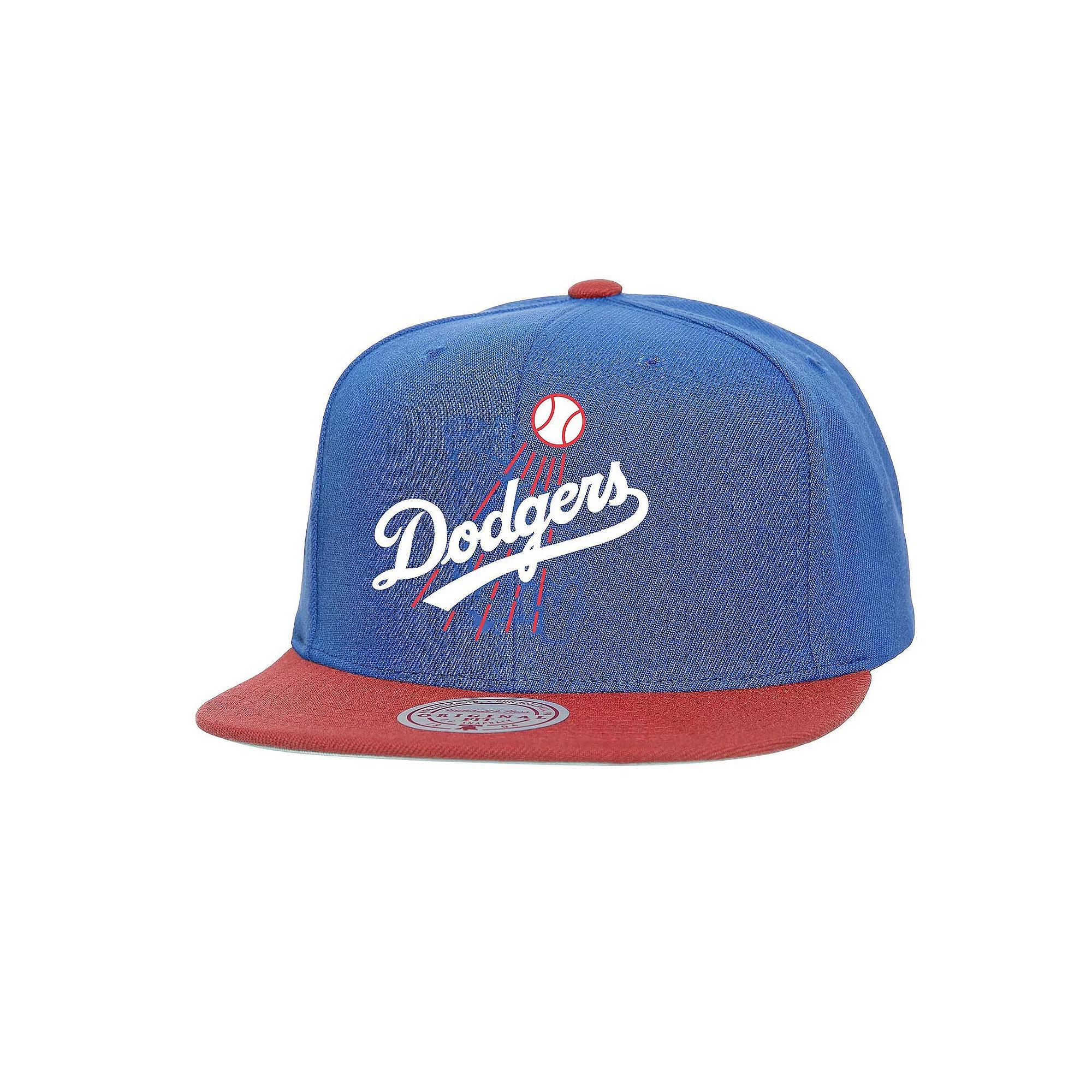 Mens Mitchell & Ness Royal Los Angeles Dodgers Cooperstown Collection Basic Flip Snapback Hat Product Image