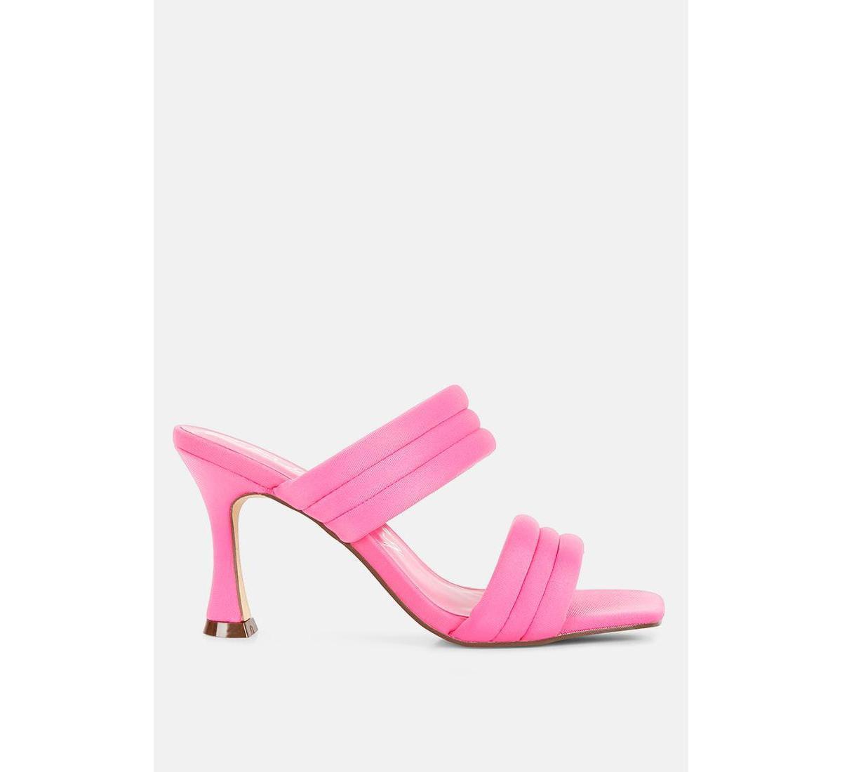 London Rag Crush Women's Heeled Sandals, Size: 6, Black Product Image