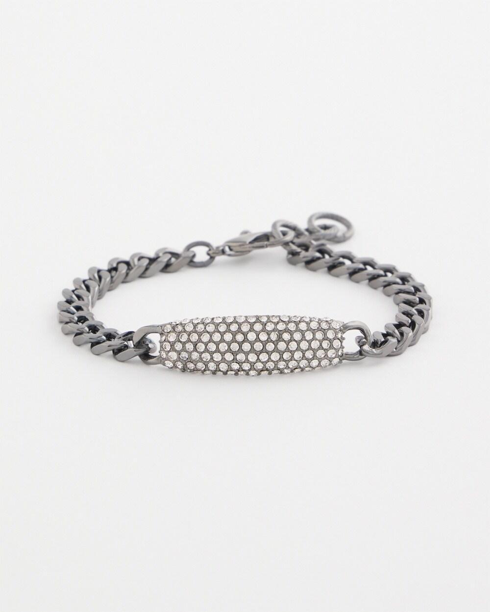Purple Beaded Pavé Bracelet Product Image