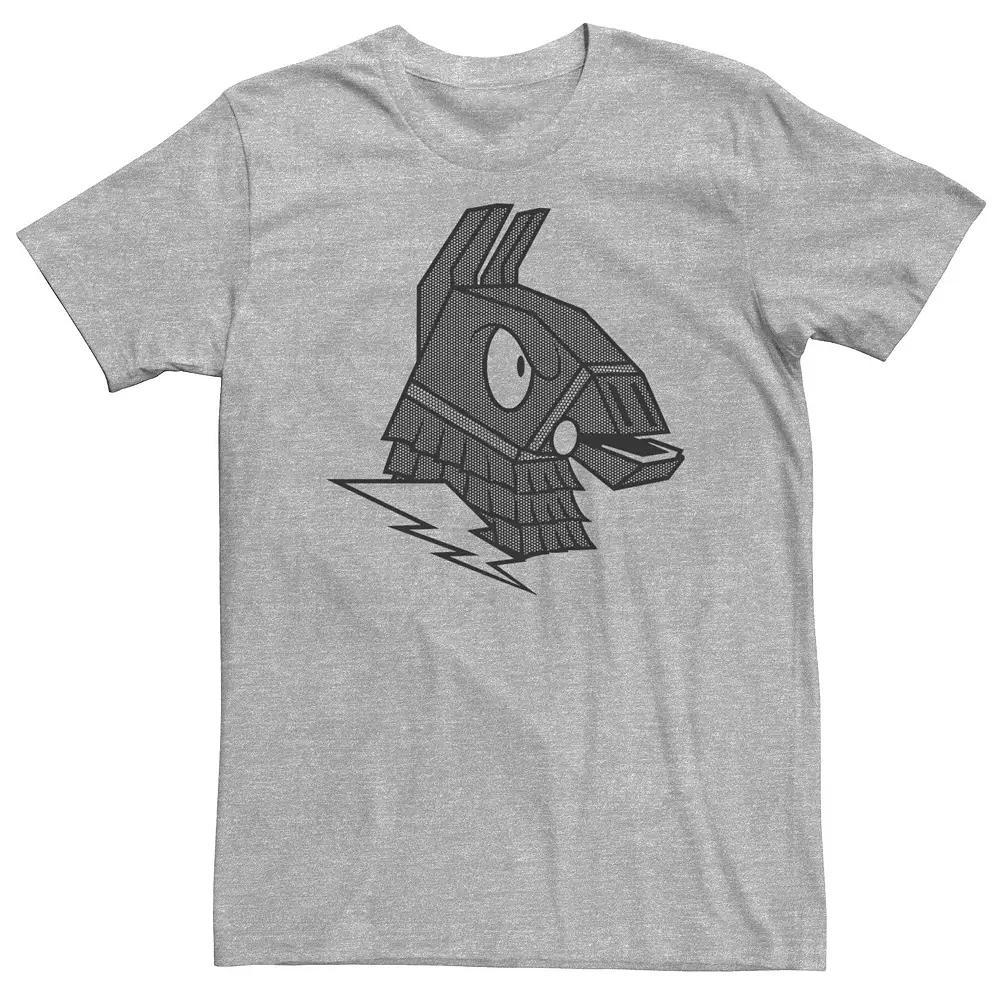 Big & Tall Fortnite Llama Lighting Big Face Tee, Men's, Size: 3XL Tall, Athletic Grey Product Image