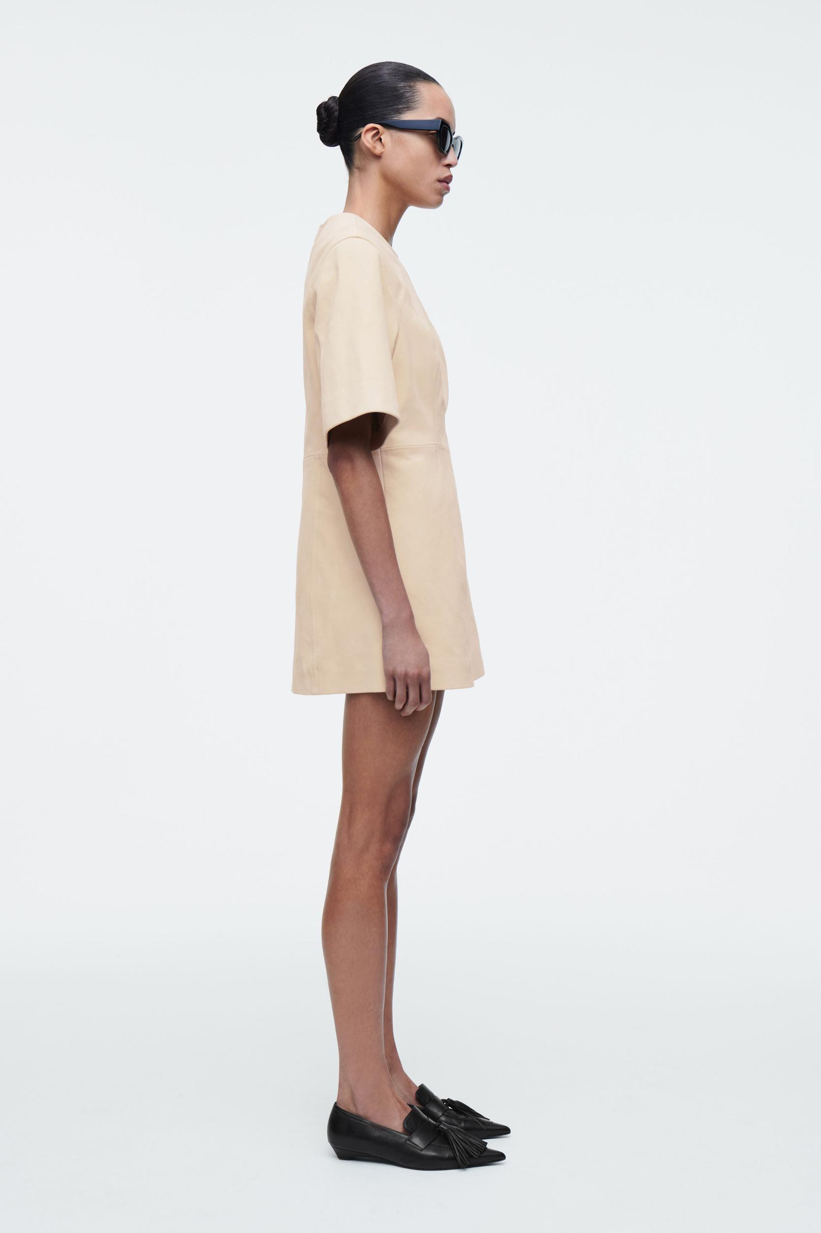 SUEDE MINI T-SHIRT DRESS Product Image