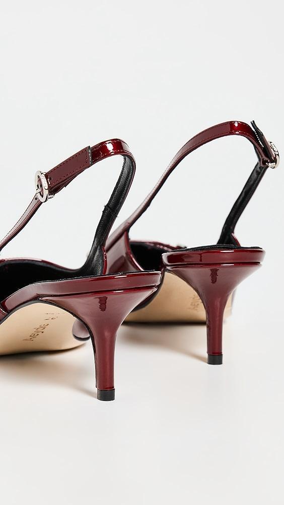 AEYDE Saba Patent Calf Leather Red Metallic Pumps | Shopbop Product Image